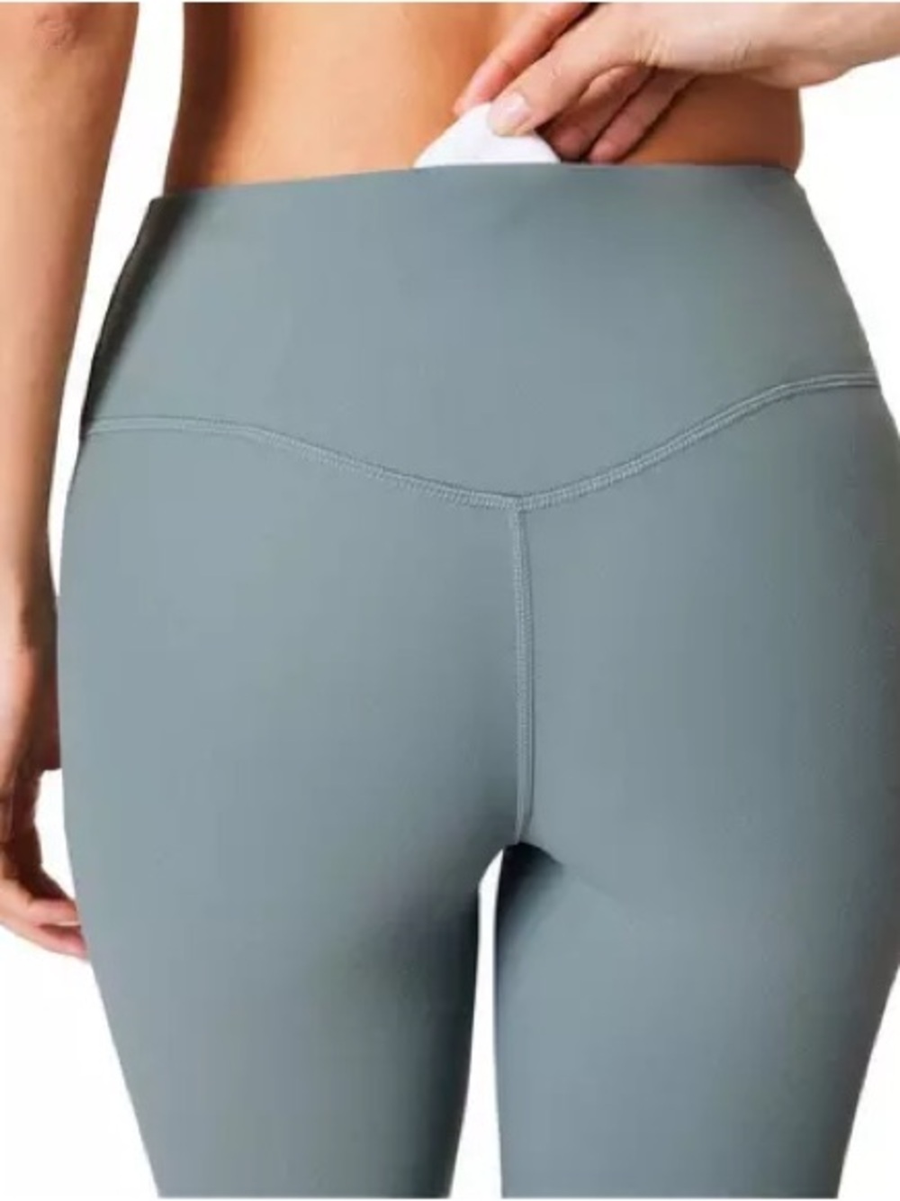 Spanx smooth seamless leggings, jacket and bra set Fennel green size small - Picture 4 of 16